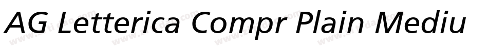 AG Letterica Compr Plain Medium字体转换